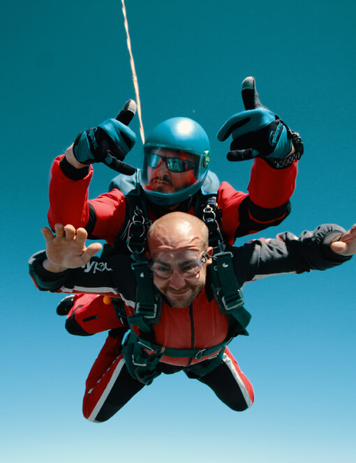 Tandemový seskok ze 3000 m